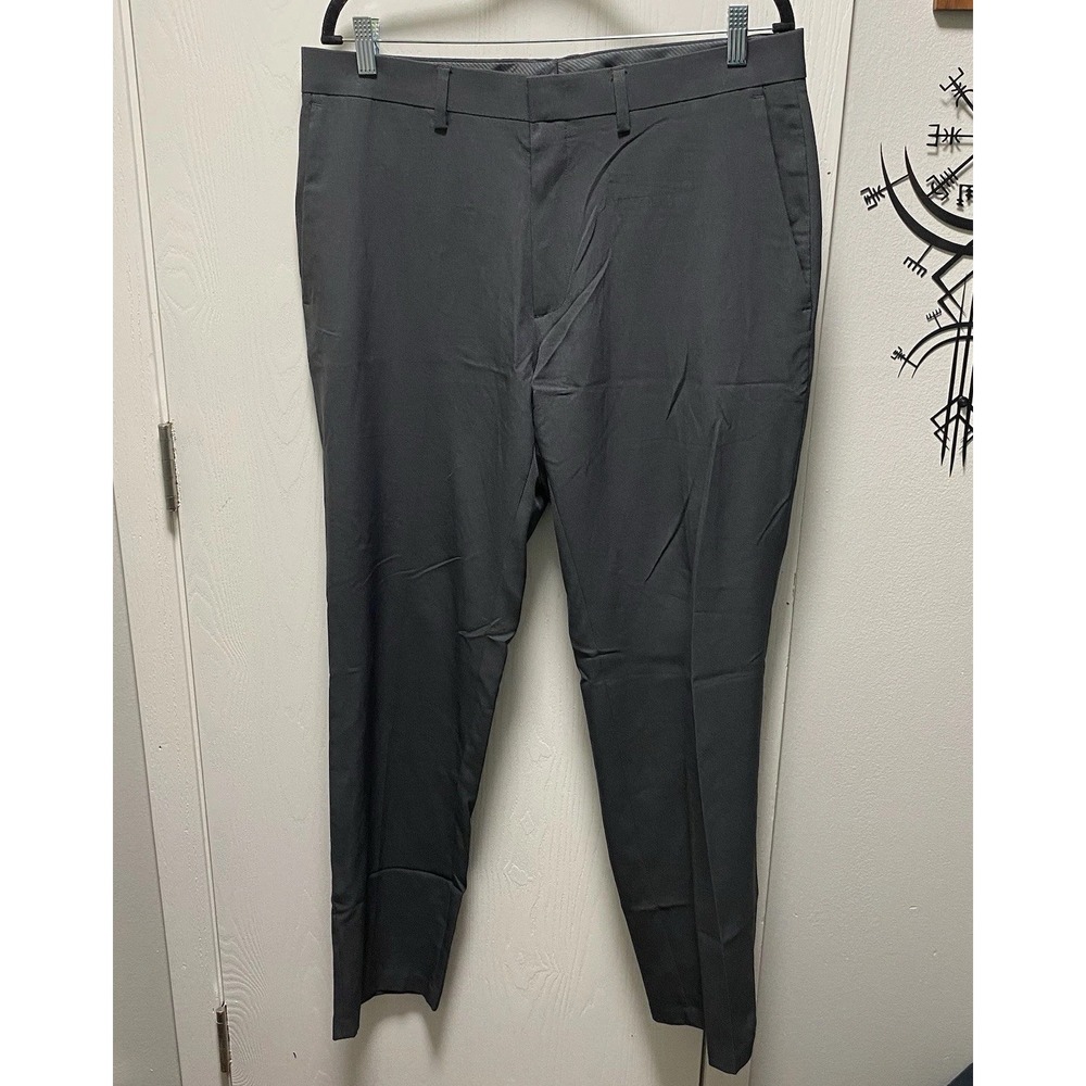 Kenneth Cole Reaction Men's Dress Pants Charcoal 36x32